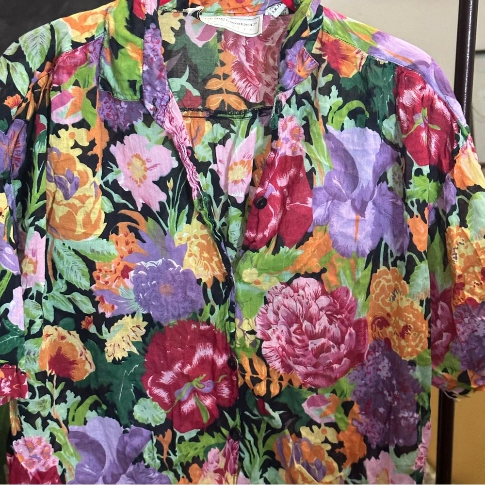 Floral button down short sleeve - Picture 7 of 11